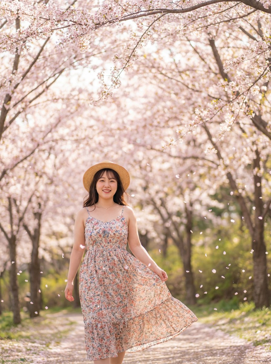 网红主播春日樱花户外视频